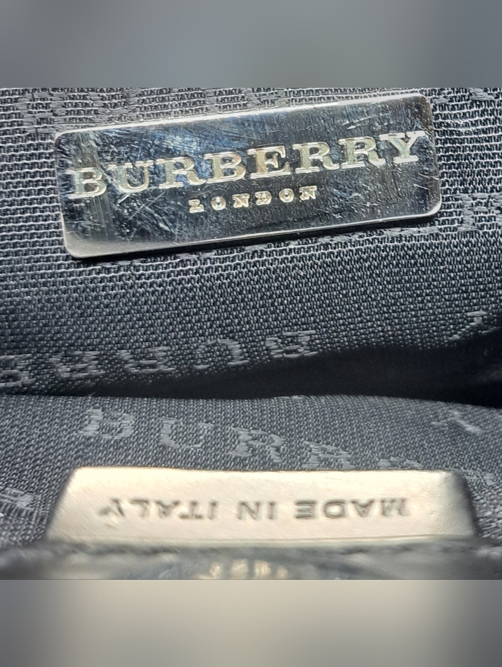 NEW Burberry London Tote Bag Nova Check Vintage Y2K Italy PVC Size Medium - Picture 9 of 16